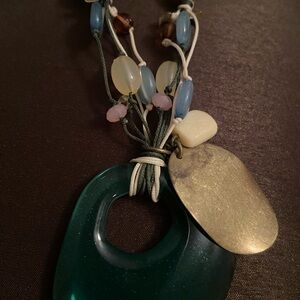 Elegant Multicolor Pendant Necklace